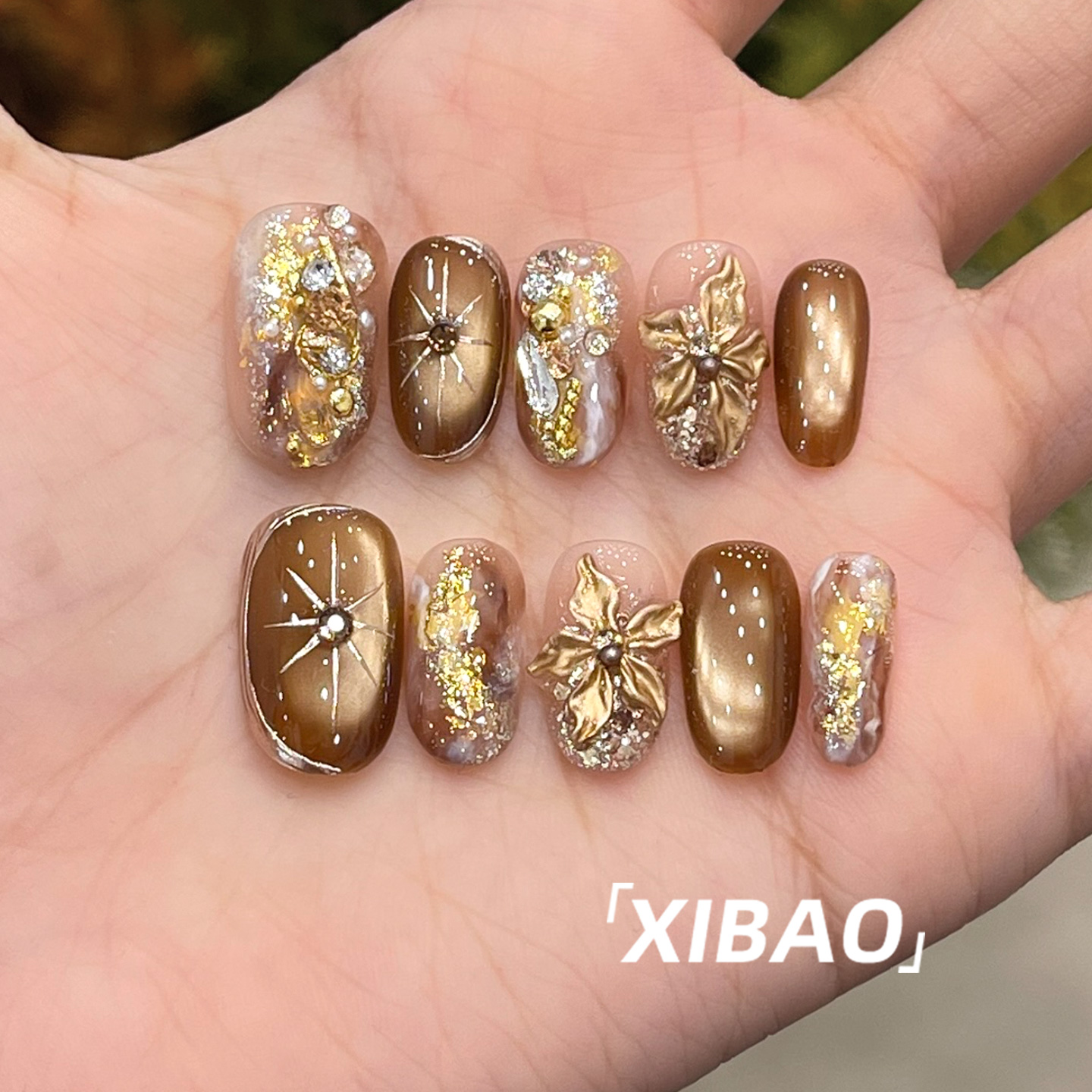 纯手工不掉钻重工绝美穿戴甲