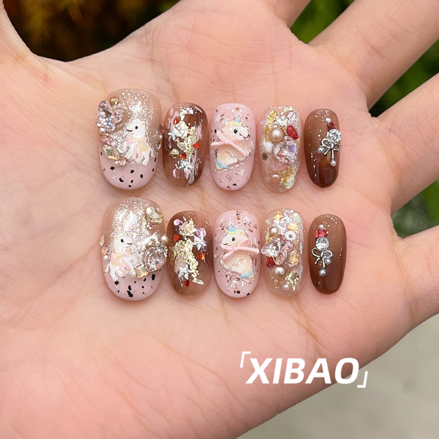 马年穿戴甲轻奢高级感短款指甲贴片2025新款手工绝美新年穿戴美甲,彩妆/香水/美妆工具,穿戴甲/甲片,淘宝优惠券,粉丝福利购,淘宝优惠卷