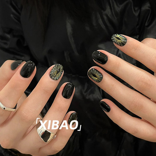 【现货24小时内发】手工猫眼美甲