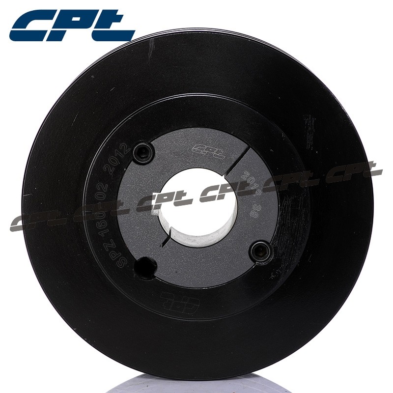 CPT欧标锥套皮带轮SPZ160-02配2012锥套双槽皮带轮z型电机皮带轮