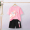 Pure cotton single set pink fox _7+black happy strawberry s