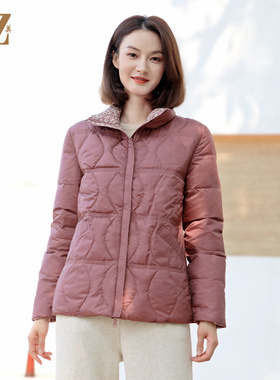 佐尔美冬上新短款双面穿90绒减龄保暖羽绒服女E34YY24A