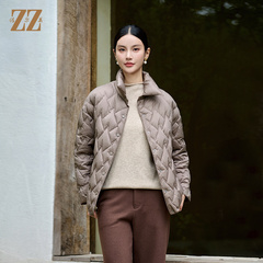 佐尔美冬季新款 气质时尚菱形格羽绒服女新年礼M44YY11