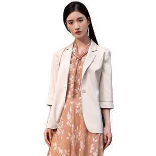 佐尔美春季新款西装通勤西服外套气质高级设计感上衣E21SY08