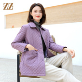 佐尔美冬季 女E34MM09 菱形格棉服装 新款 经典
