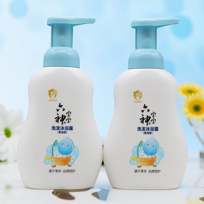 六神宝宝洗发沐浴露(柔泡型)400mL 儿童弱酸性泡沫型温和沐浴乳液