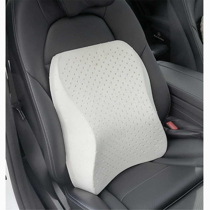 泰国乳胶护腰靠垫办公室腰靠枕办公椅子橡胶座椅垫靠背垫坐垫套餐