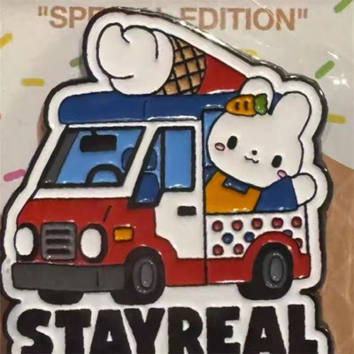 #stayreal徽章stayreal创意限定徽章收藏香港冰箱贴旅游纪念品礼