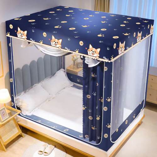 家用坐床式蚊帐床帘卧室防摔儿童