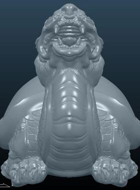 K乌龟玄武龙龟神龟图摆件STL立体图立体模型3d雕塑四轴雕刻JL龙龟
