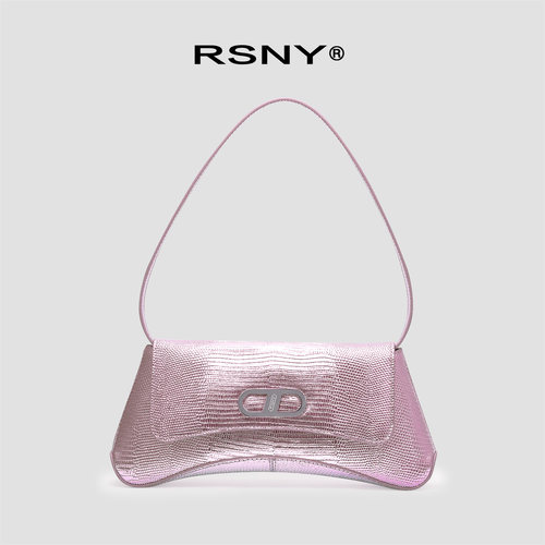 RSNY腋下包星光粉进口头层牛皮