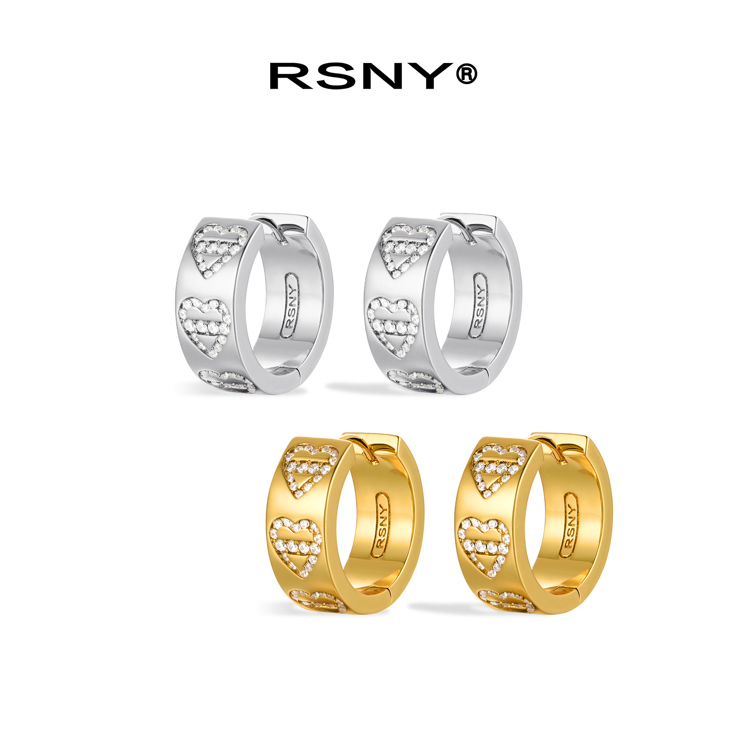 RSNYCityheart城市爱心耳环女