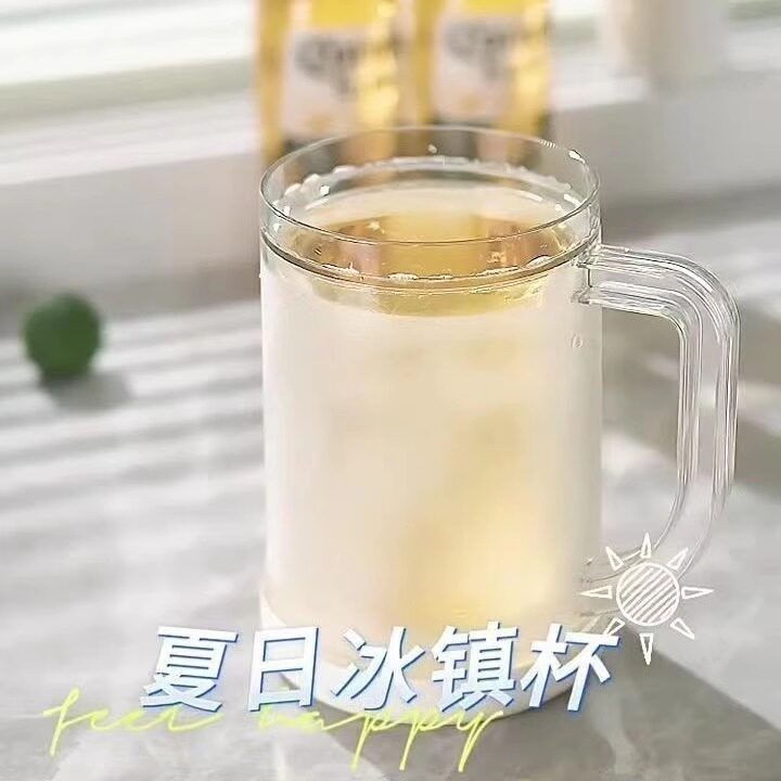 冰镇制冰杯夹层夏天冰镇杯啤酒杯创意水杯双层冰箱冷冻杯子冷饮杯