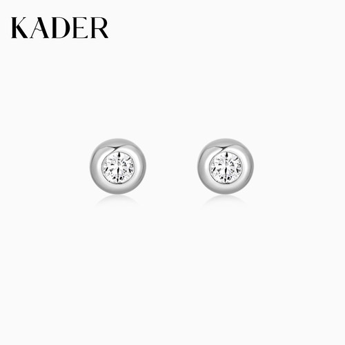 KADER开朵星芒银豆耳钉925银高级简约时尚小众设计感耳饰轻奢礼物