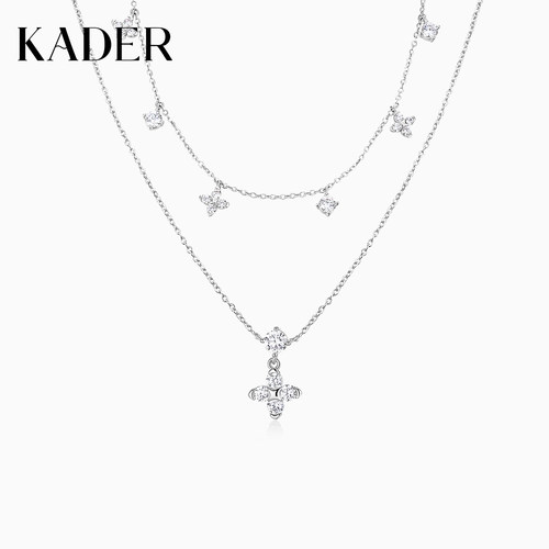 KADER开朵星点四叶项链女简约时尚小众设计高级感锁骨链生日礼物