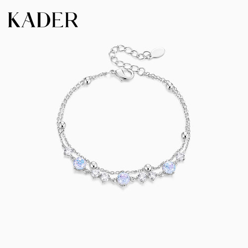 KADER开朵极光烟花切双链手链女简约时尚小众设计轻奢高级感手链