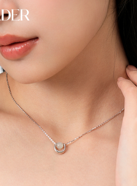 卡蒂罗月影凝珠项链925银女和田玉淡水珍珠高级轻奢2025新款礼物