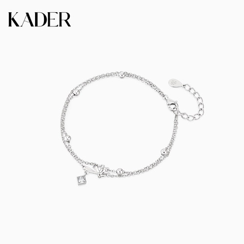 卡蒂罗蝴蝶结双链手链女