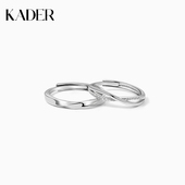 小众素圈 卡蒂罗星河光点情侣对戒925银戒指一对情侣款 可刻字