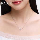 卡蒂罗幻梦蝴蝶项链女纯银轻奢小众锁骨链女饰品配饰银饰