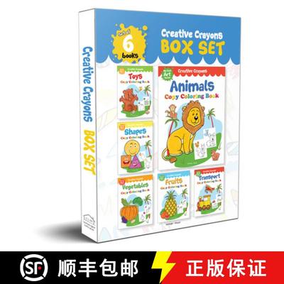 【3-4周达】Colouring Books Super Boxset: Pack of 6 Crayon Copy Colour Books for Kids [9789387779815]