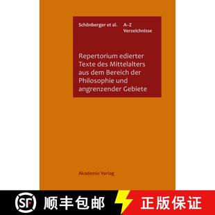 Angrenzender Edierter Mittelalters Des 预订 Dem Und Geb... Philosophie Texte Der Bereich 9783050033426 Aus Repertorium