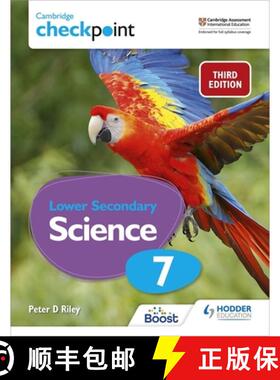 【3-4周达】Cambridge Checkpoint Lower Secondary Science Student's Book 7: Hodder Education Group [9781398300187]