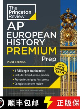【3-4周达】Princeton Review AP European History Premium Prep, 23rd Edition: 6 Practice Tests + Comple... [9780593517673]