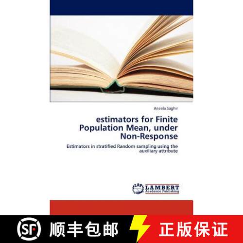 预订 Estimators for Finite Population Mean, Under Non-Response [9783848446247]