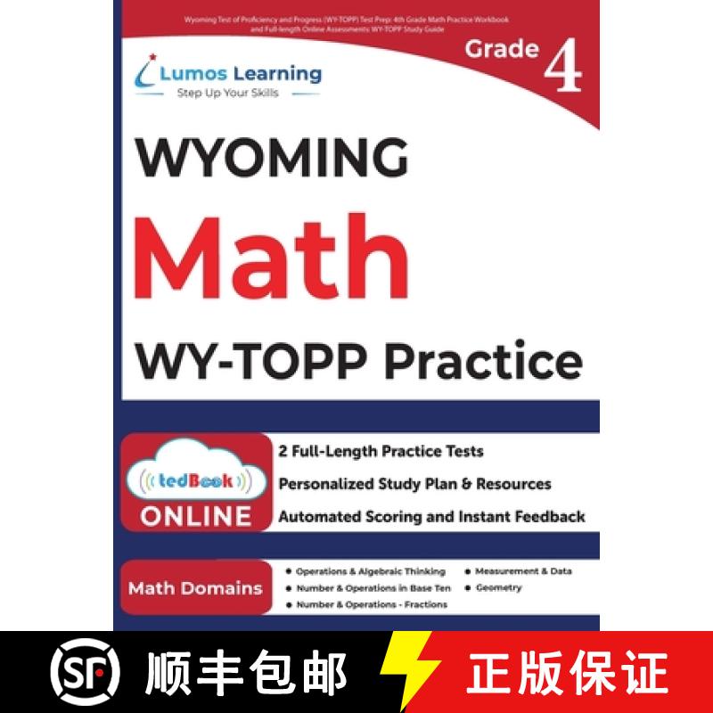 【3-4周达】Wyoming Test of Proficiency and Progress (WY-TOPP) Test Prep: 4th Grade Math Practice Work... [9781966084747]