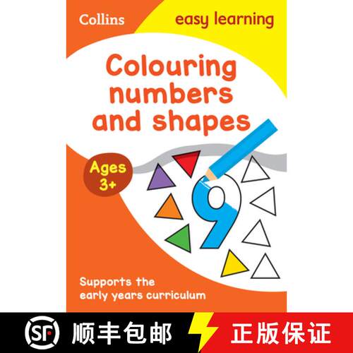 【3-4周达】Collins Easy Learning Preschool - Colouring Numbers and Shapes Early Years Age 3+ [9780008491741]