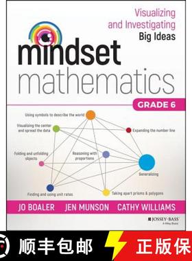 【3-4周达】Mindset Mathematics: Visualizing And Investigating Big Ideas, Grade 6 [Wiley教育学] [9781119358831]
