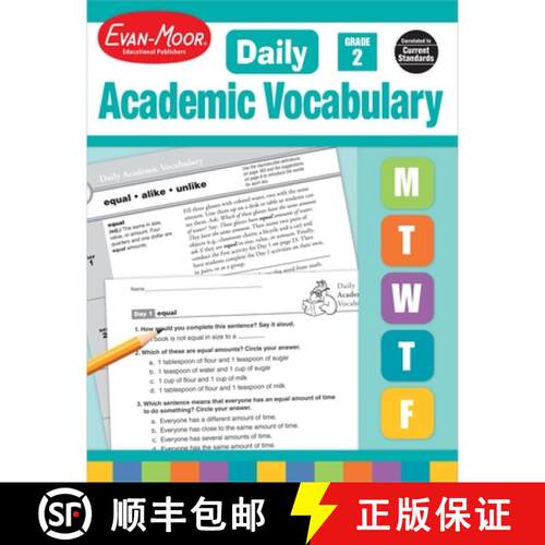 【3-4周达】每日练习系列 专业词汇 二年级 教师版 Daily Academic Vocabulary, Grade 2  Teacher Edition [9781596732018]