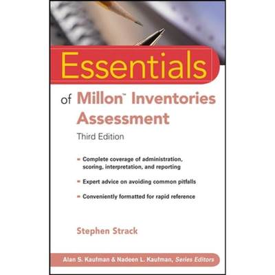 【4周达】Essentials Of Millon Inventories Assessment, Third Edition [Wiley心理学] [9780470168622]