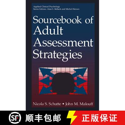 【3-4周达】精装 Sourcebook of Adult Assessment Strategies [9780306450297]