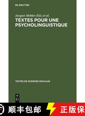 预订 Textes pour une psycholinguistique [9789027972859]