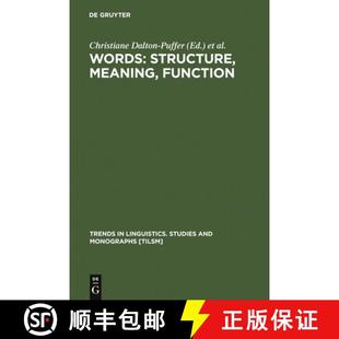 for Function 4周达 9783110167931 Meaning Structure Kastovsky Dieter Festschrift Words