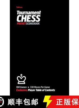 预订 Tabiya Tournament Chess Pocket Scorebook: Cover Style: Black [9780985644284]