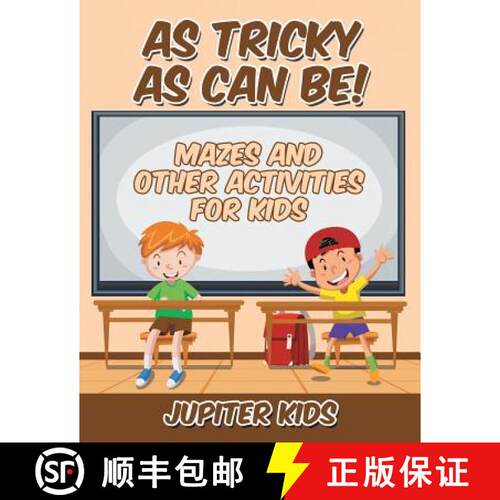 【3-4周达】As Tricky As Can Be! : Mazes and Other Activities for Kids [9781541932517]