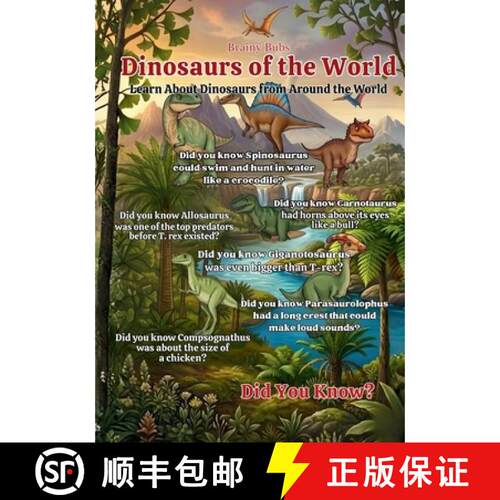 【3-4周达】Dinosaurs of the World : Fun and Fascinating Dinosaur Facts for Curious Young Minds [9788169067478]