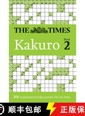 【3-4周达】The Times Kakuro Book 2: 200 Mathematical Logic Puzzles Volume 2 [9780008749095]