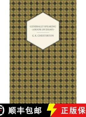 【3-4周达】Generally Speaking - A Book of Essays [9781444659191]
