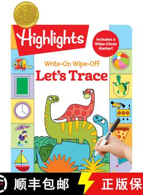 【3-4周达】Write-On Wipe-Off Let's Trace: Dry Erase Letter Tracing Workbook for Kids, Wipe Clean Acti... [9781629798448]