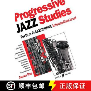 【3-4周达】Progressive Jazz Studies for B-Flat or E-Flat Saxophone - Intermediate Level/Etudes Progre... [9780571516599]