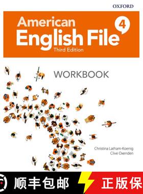 【3-4周达】American English File: Level 4: Workbook [9780194906913]