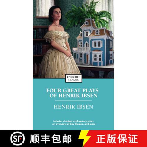 【3-4周达】Four Great Plays of Henrik Ibsen: A Doll's House, The Wild Duck, Hedda Gabler, The Master ... [9781416500384]