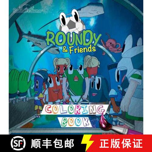 【3-4周达】Roundy & Friends Coloring Book [9781943255993]
