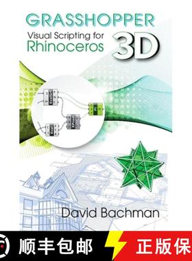 【3-4周达】Grasshopper: Visual Scripting for Rhinoceros 3d, Volume 1 [9780831136116]