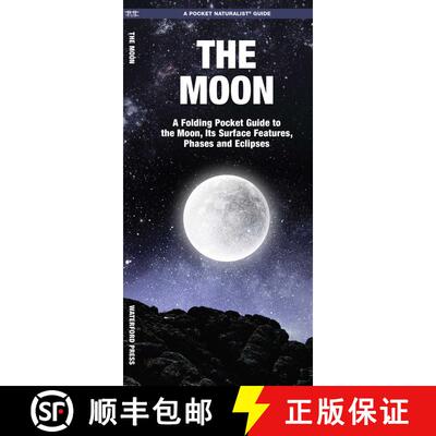 【3-4周达】The Moon: A Folding Pocket Guide to the Moon, Its Surface Features, Phases and Eclipses [9781620052792]