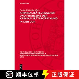 DDR Kriminalitätsursachen Kriminalitätsforschung 预订 Materialien 9783112774724 Probleme Arbe... Und Der Des